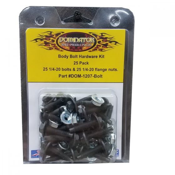 DOM1207A & B Body Bolt Hardware Kit 25Pack Dominator Race Products